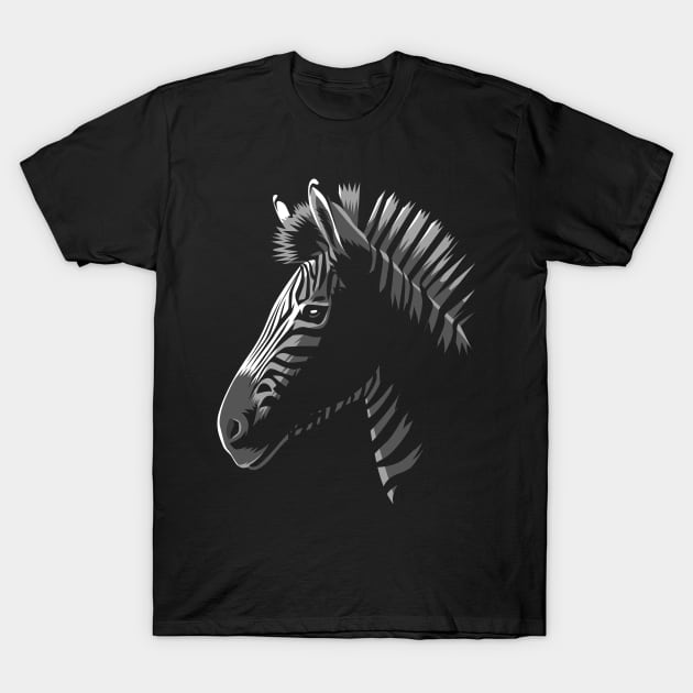 zebra shadow T-Shirt by albertocubatas